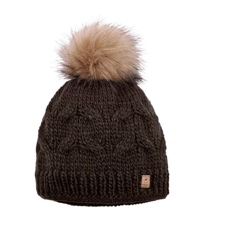 Pikeur Fur Bobble Hat- Brown 
